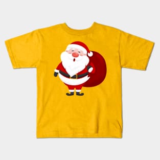 Cartoon Santa- Ho Ho Ho Kids T-Shirt